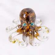 Natural Tiger Eye Quartz Macadam Crystal Epoxy Drop Glue Octopus Orgonite Decor