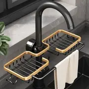 Kitchen Sink Drain Rack Sponge Storage Faucet Holder Aluminum Organizer