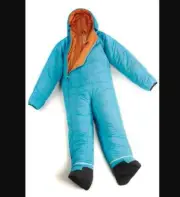 New Adult XL Selk'Bag Lite recycled wearable sleeping bag in Teal Sunlight