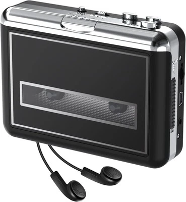 Cassette Player Walkman - Compact Tape Portable Recorder with Black