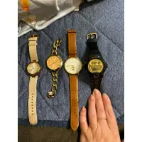 在飛比找蝦皮購物優惠-Marc By Marc Jacobs裸色錶送鍊錶真皮錶帶不