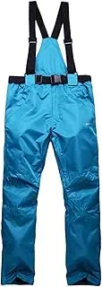 [MOOCO MORNING] Winter Warm Snow Pants Waterproof Skiing Pants Trousers with Removable Suspenders for Men Women Skiing Snowboarding Shoveling