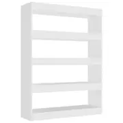 vidaXL Book Cabinet/Room Divider White Storage Cabinet Bookcase Shelf Rack