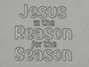 Christmas Jesus is the Reason for the Season Mug Clay Stamp for handbuild potter