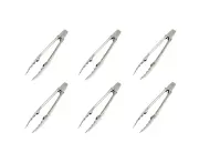6x Appetito S/Steel Tongs w/Flat Tips 23cm Home Kitchen Cooking/Serving Tool