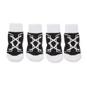 All Day Lace Up Faux Shoe Pet Socks Black