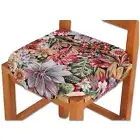 Cushion Chair Covers Padded With Fins Tropical