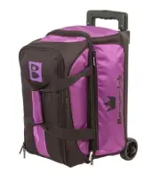 Brunswick Blitz 2 Ball Double Roller Bowling Bag Purple