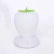 Creative Strawberry Shape Night Light Usb Rechargeable Bedroom Atmosphere Lamp Led Decorative Table Lamp (White)
