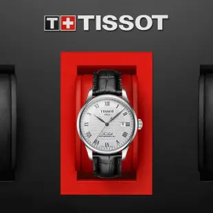 【TISSOT 天梭 官方授權】LE LOCLE 力洛克系列 80小時動力儲存 機械腕錶 母親節 禮物(T0064071603300)
