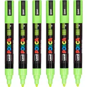 Uni Posca PC-5M Poster Marker Medium Bullet Tip 2.5mm Apple Green 6 Pack