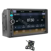 7" Car Stereo Radio Player Double DIN For Apple CarPlay Video Bluetooth W/Camera