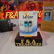 New 2 Pack Lexar by Micron 8 GB JumpDrive S50 USB 2.0