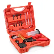 1Set Hand Held DIY Brake Fluid Bleeder Tools Vacuum Pistol Pump Tester Kit Aluminum Pump Vacuum Gauge