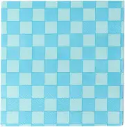 Jollity & Co Check It! Large Napkins - Party Napkins in Out of the Blue - Pack o