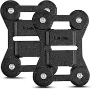 BOBLOV Body Camera Magnet Mount, Two Pieces Magnets Clips, Universal Magnetic Suction Back Clip, Made from Black Silica, Stick to Clothes for Universal All Brand Body Camera