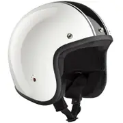 Bandit ECE Jet Classic Jet Helmet, black-white, Size M for Men Black White