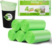 Small Trash Bags 4-6 Gallon, Inwaysin 200 Count Biodegradable Trash Bags 4 Gallo