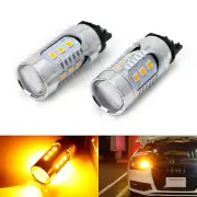 Amber CAN-bus PWY24W LED Front Turn Signal Bulbs For Audi BMW MINI Mercedes VW (for: Mini)