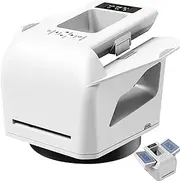 Card Shuffler Machine, 2 in 1 Card Shuffler Machine with 360° Rotation, Dealing Distance & Speed Adjustable, Touch Sensitive Pause, Automatic Card Dealer, for Different Playing Cards White
