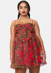 [Dolls Kill x Wizard of Oz] Plus This Merry Old Land Babydoll Dress