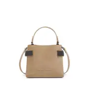 [Brunello Cucinelli] Brunello Cucinelli Sequin-embellished Leather Tote Bag ONE SIZE BROWN