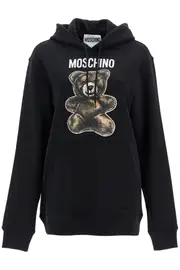 [MOSCHINO] Moschino Teddy Bear Hooded Sweat S Black