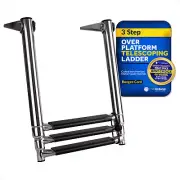3 Step Boat Ladder, Over Platform Telescoping Boat Ladders, Boat Swim Ladder