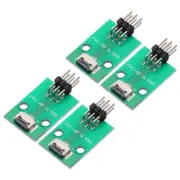 4pcs FFC FPC Connector Board 6 Pins Double Row Right Angle Pin Header Adapter