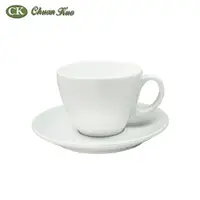 在飛比找Yahoo奇摩購物中心優惠-【CK全國瓷器】咖啡杯盤系列-時尚造型咖啡杯盤 200mL 