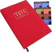 HOODANCOS 1 Set Academic Planner Notebook Portable Multi Function Agenda Book for Daily Use Includes Month Index Stickers for Enhanced Organization