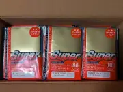 KMC Card Barrier Super Gold Sleeves Case 30 packs of 80 2400 Sleeves
