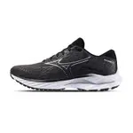 MIZUNO WAVE RIDER 28 男鞋 黑白色 超寬楦 支撐 波浪片 運動鞋 慢跑鞋 J1GC240402