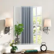 16X24 Inch Beveled Bathroom Mirror, Rectangle Frameless Mirror, 1" Polished Beve