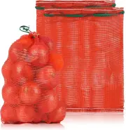 50 Pack 14" X 20" Mesh Onion Bags, Reusable Drawstring Produce Storage Bags for