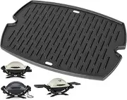 7582 Griddle Insert for Weber Q Griddle Parts Q1200 Q1000 Q1400 Q100 Q120 Q140 Grill Replacement 65810 7644 65465 Weber Baby Q Accessories 50060001 50060301 386001 386002 Q Grill Parts, Cast Iron