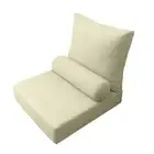AD005 Small Knife Edge Outdoor Deep Seat Back Rest Bolster Insert Slip Cover Set