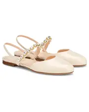 AGL Milly Crystal Leather Slingback