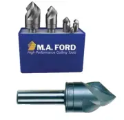 5 Pcs. M.A Ford 1/4",3/8",1/2",5/8" & 3/4" x 82 Deg. A/C 3 FLT Countersinks Set