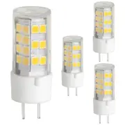 Diodesy 4PK LED Light Bulb, GY6.35 Bi-Pin Base 4.5W, 40W, 2700K, 400LM, T6