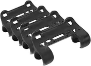 HAPINARY 4pcs Pump Fixing Clip Bikes Pump Attachment Bicycle Air Compressor Air Inflation Pump Holder Road Bike Accessories Bicycle Pump Holder Portable Pump Holder Pump Clip Plastic Black