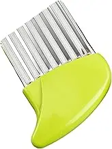 Potato Crinkle Cutter | Stainless Steel Crinkle Potato Cutter | Handheld Vegetable Chopper & Pickle Slicer for Kitchen Cooking Salad Onion Fruit Vegetable