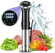 Sous Vide Machine, 1100W Electric Immersion Circulator Cooker with LCD Digital Display, 25-95℃ Adjustable Temperature & Time Control, Stainless Steel Sous Vide Precision Cooker for Steaks, Chicken