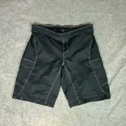 Specialized Mens Shorts 2XL XXL Black Cycling Padded Atlas Relaxed Lined Biking