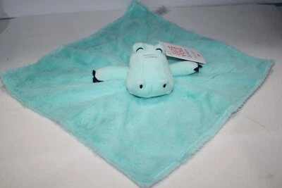 Just One You Carters Aqua Green Alligator Crocodile Baby Security Blanket Lovey