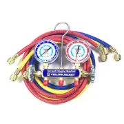 Yellow Jacket 41211 2-Valve Series 41 Test/Charging Manifold, Gauges