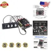 220W×2 Bluetooth 5.2 2.0 Channel Amplifier Board with DIY Panel for Audiophiles