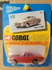 CORGI WHIZZWHEELS - VOLVO P1800 [RED] CAR MINT VHTF BLISTER CARD GOOD