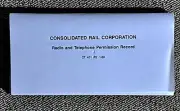 Consolidated Railroad Corporation Radio & Phone Permission Log Book