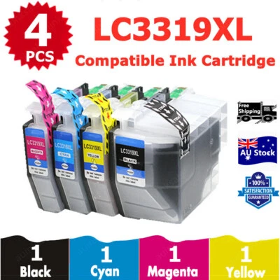 4x Non-OEM LC3319XL LC 3319XL Ink Cartridge for Brother MFC J5730DW J6530DW 6930